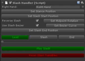 The interface I used to set all the variables for this testing exercise